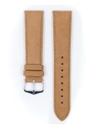 Hirsch Osiris Nubuck borjúbőr óraszíj, beige, 18/16L