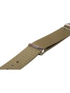 Edelwolle prémium Nato óraszíj, khaki zöld, 20 mm