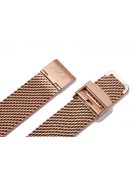 Edelwolle MESH/Milanese óraszíj, rosegold, 18 mm