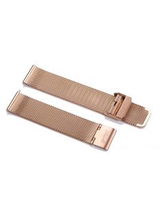 Edelwolle MESH/Milanese óraszíj, rosegold, 24 mm